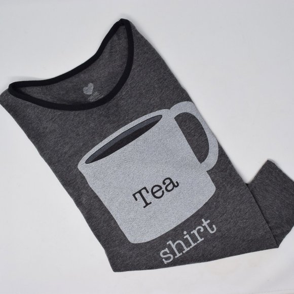 2Kuhl Tea Shirt Women Small Ringer Raglan Grey Tee Novelty Whimsical Casual - Picture 4 of 13